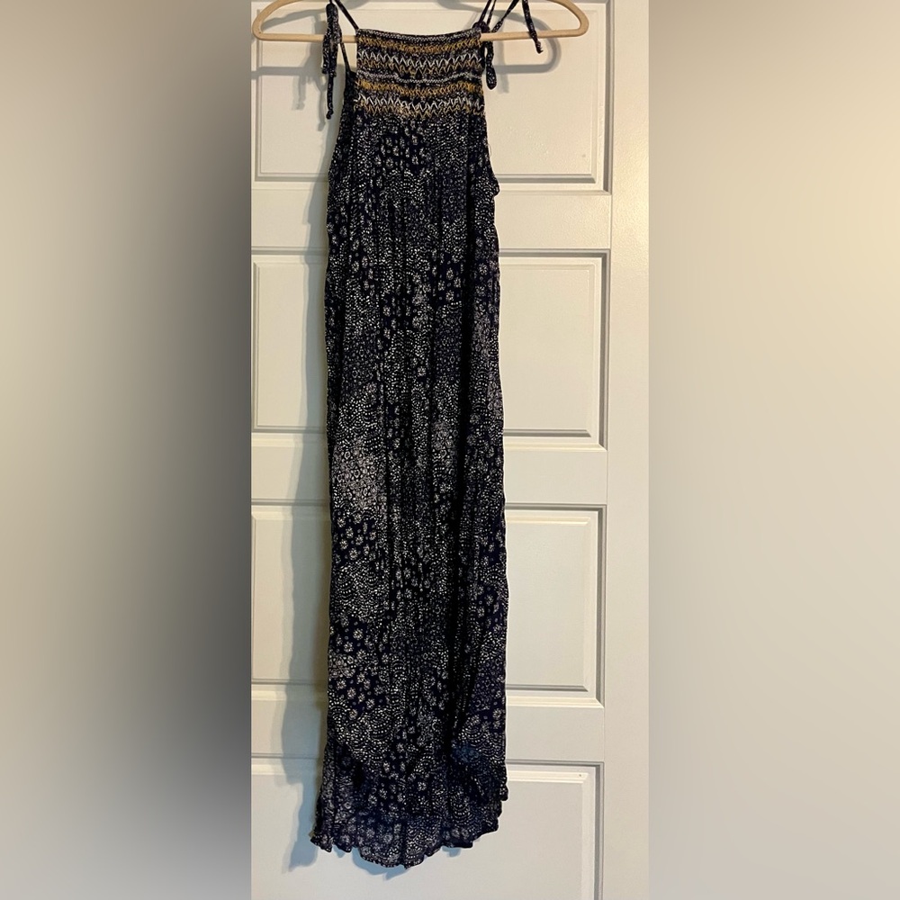 Tie strap midi dress